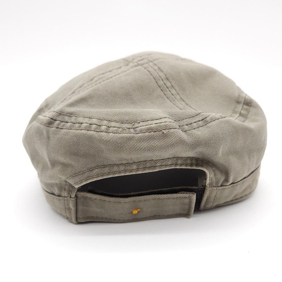 Disney Parks Disneyland Resort Tan Beige Strapback Womens Painters Cadet Hat Cap - Picture 5 of 9